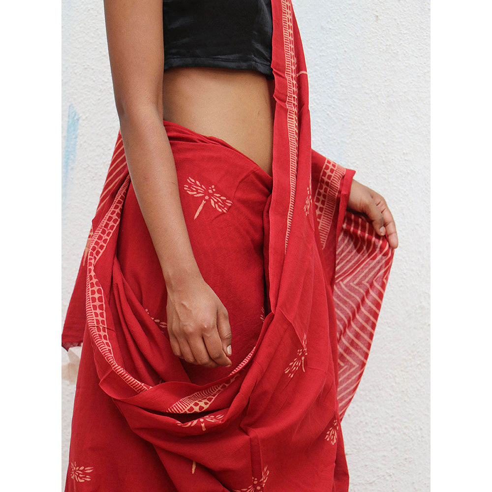Chidiyaa Paradise Cotton Saree Fmtm with Unstitched Blouse