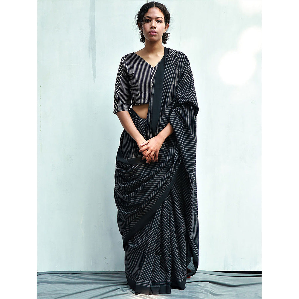 Chidiyaa Nightingale Cotton Saree Fmtm with Unstitched Blouse