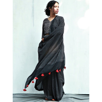 Chidiyaa Nightingale Cotton Saree Fmtm with Unstitched Blouse