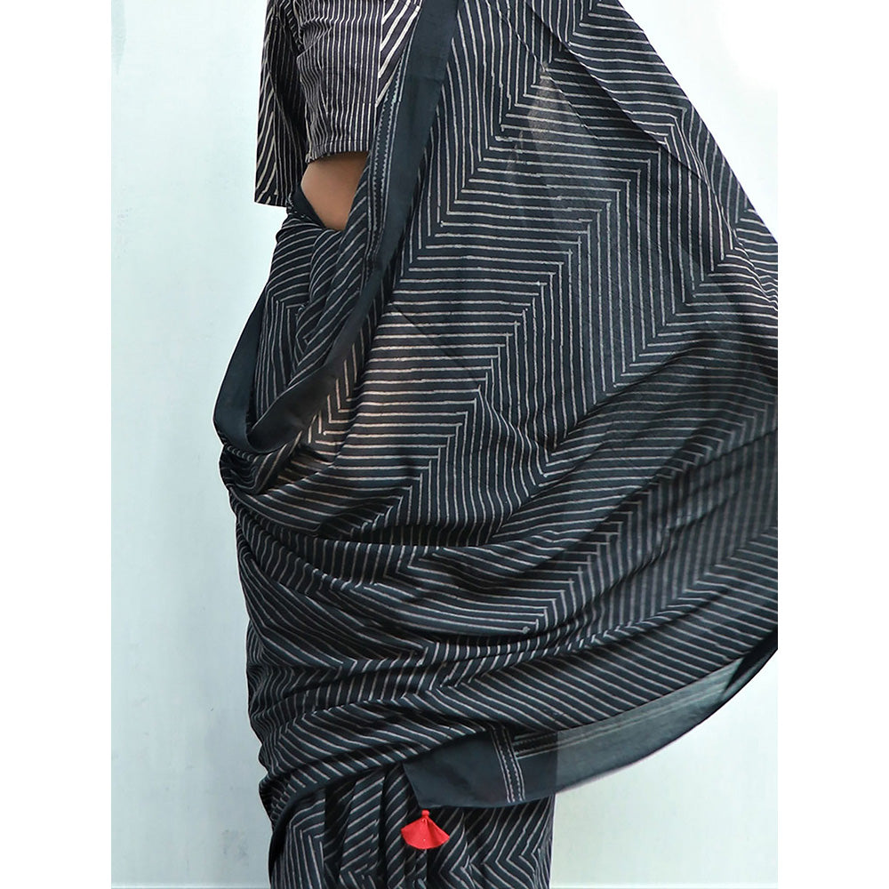 Chidiyaa Nightingale Cotton Saree Fmtm with Unstitched Blouse