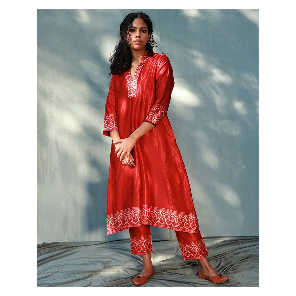 Chidiyaa Gurparveen Mashru Silk Kurta Saahiba (Set of 2)