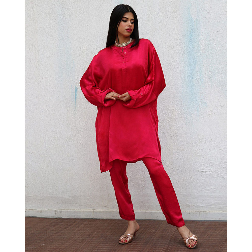 Chidiyaa Rhea Modal Silk Kurta & Pant (Set of 2)