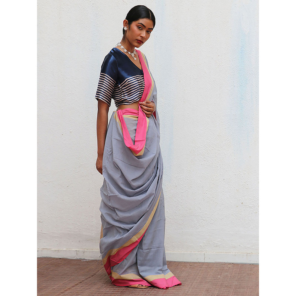 Chidiyaa Holika Fiza Handwoven Cotton Saree with Unstitched Blouse