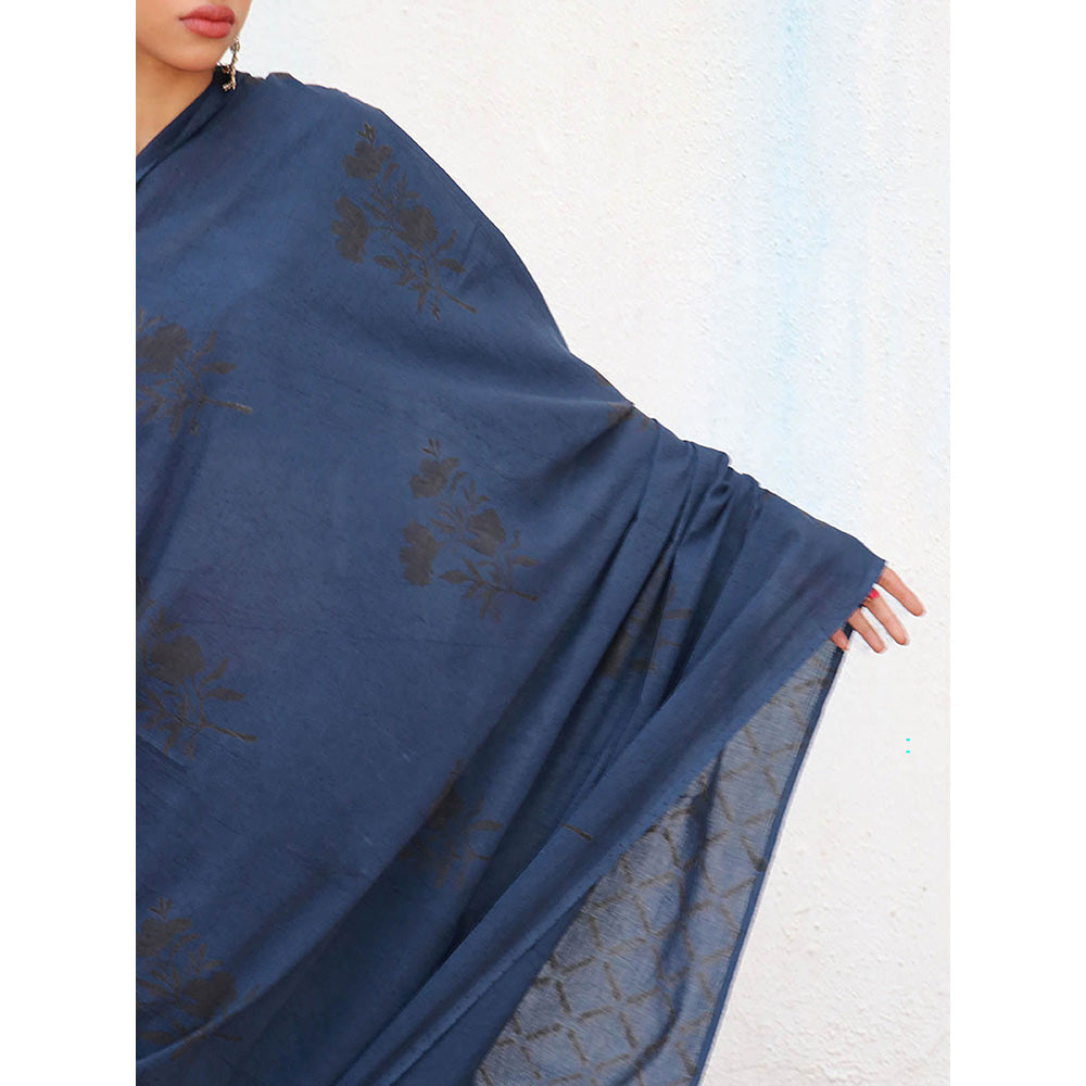 Chidiyaa Nomad Msafiri Cotton Saree with Unstitched Blouse