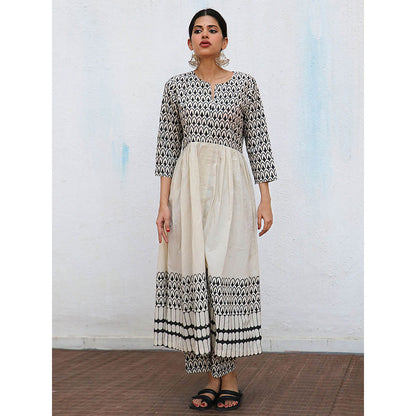 Chidiyaa Nomad Roohi Block printed Kurta with Pant (Set of 2)