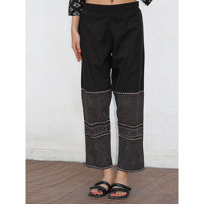 Chidiyaa Nomad Willow Block printed Cotton Kurta with Pant (Set of 2)