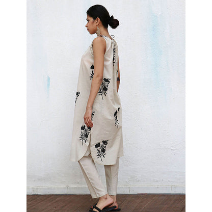 Chidiyaa Nomad Rumi Block printed Cotton Kurta Set (Set of 2)
