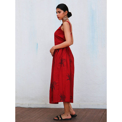 Chidiyaa Nomad Isra Block printed Cotton Dress