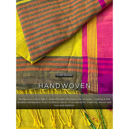 Chidiyaa Subarnalata Handwoven Cotton Saree with Unstitched Blouse