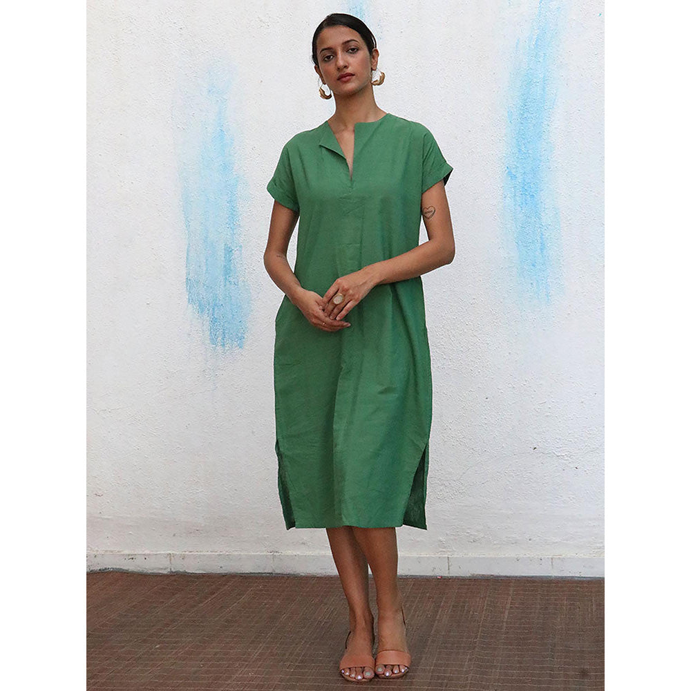 Chidiyaa Breathe Brie Handwoven Linen Dress