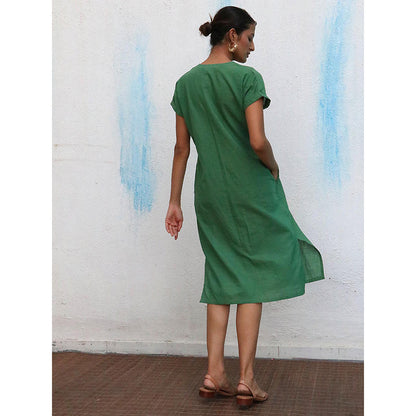 Chidiyaa Breathe Brie Handwoven Linen Dress