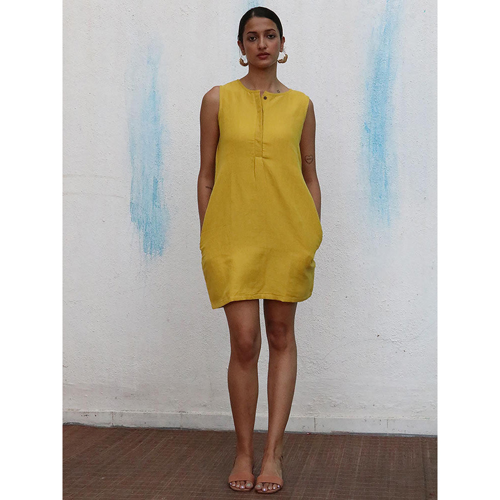 Chidiyaa Breathe Avabelle Handwoven Linen Dress