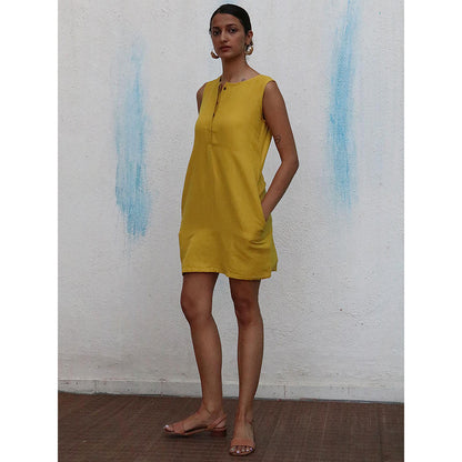 Chidiyaa Breathe Avabelle Handwoven Linen Dress