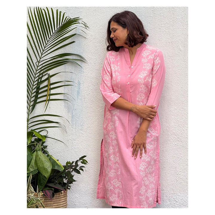 Chidiyaa Mannat Block Printed Cotton Kurta