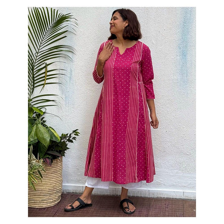 Chidiyaa Madhabi Block Printed Cotton Kurta