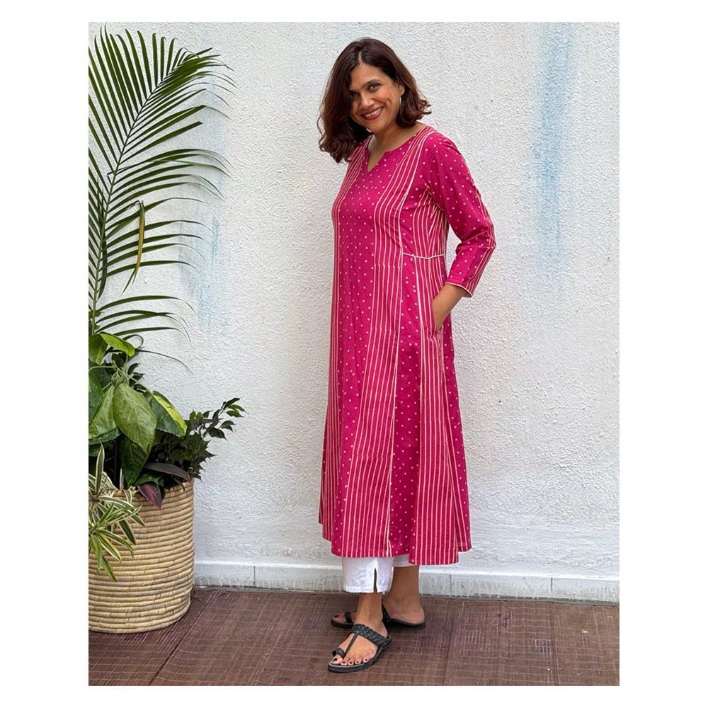 Chidiyaa Madhabi Block Printed Cotton Kurta