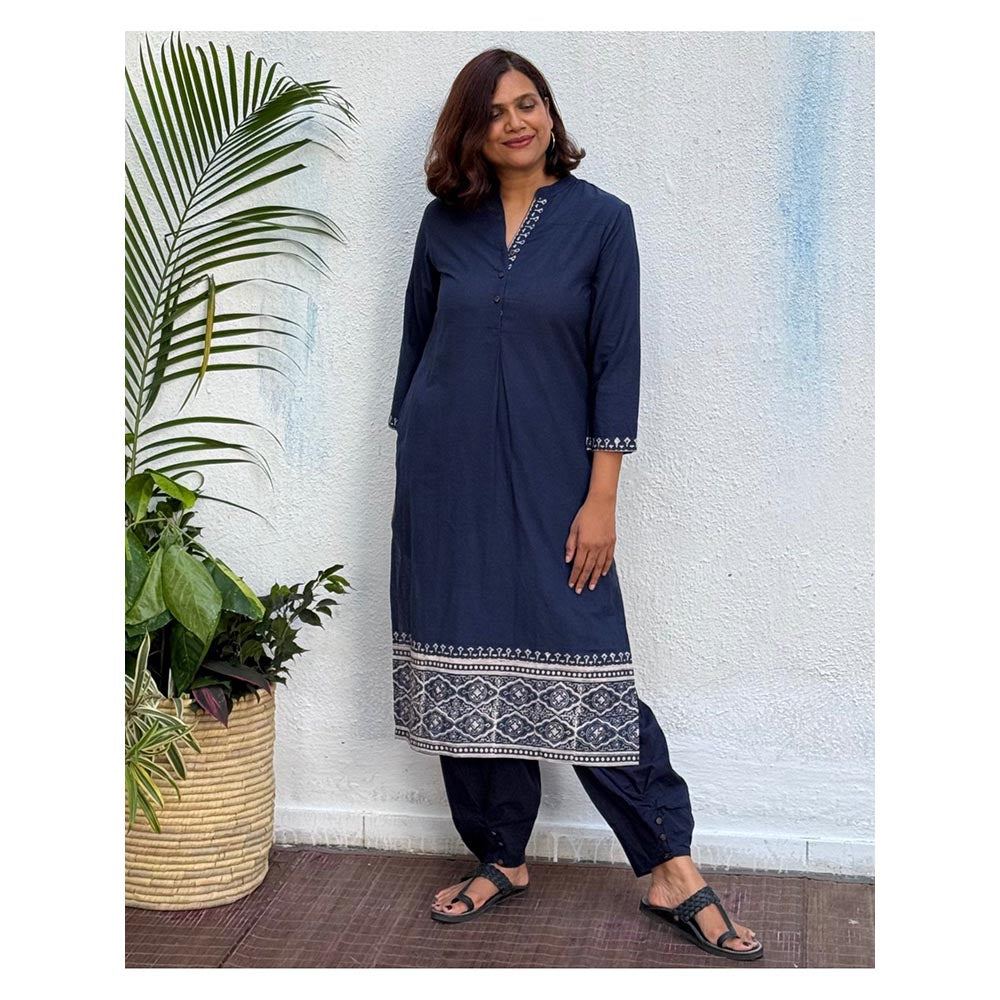 Chidiyaa Chashni Block Printed Cotton Kurta