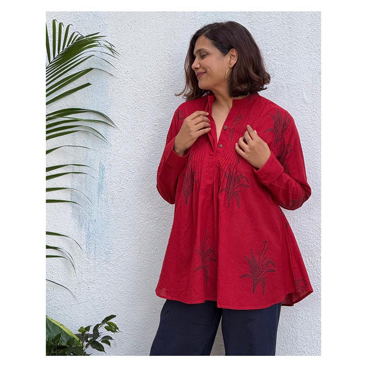 Chidiyaa Zebaish Block Printed Cotton Kurti