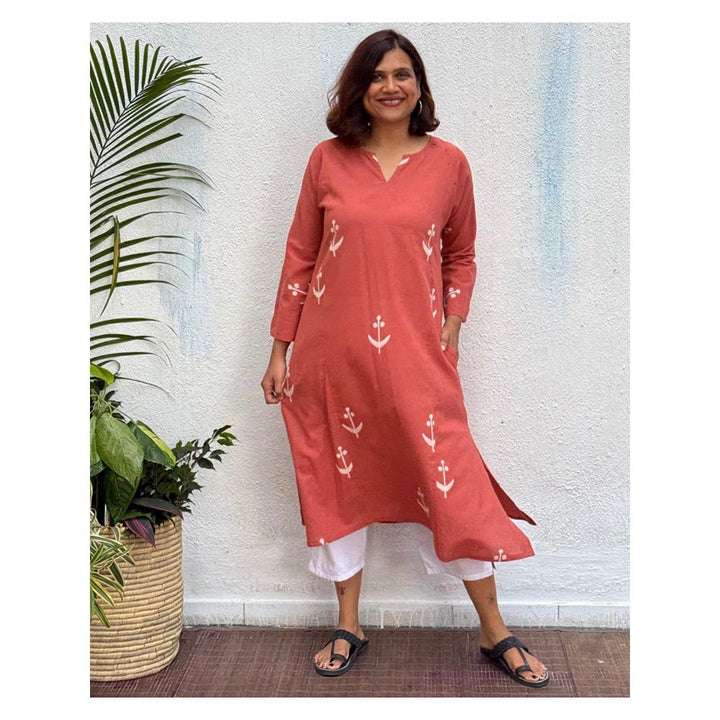 Chidiyaa Shama Block Printed Cotton Kurta