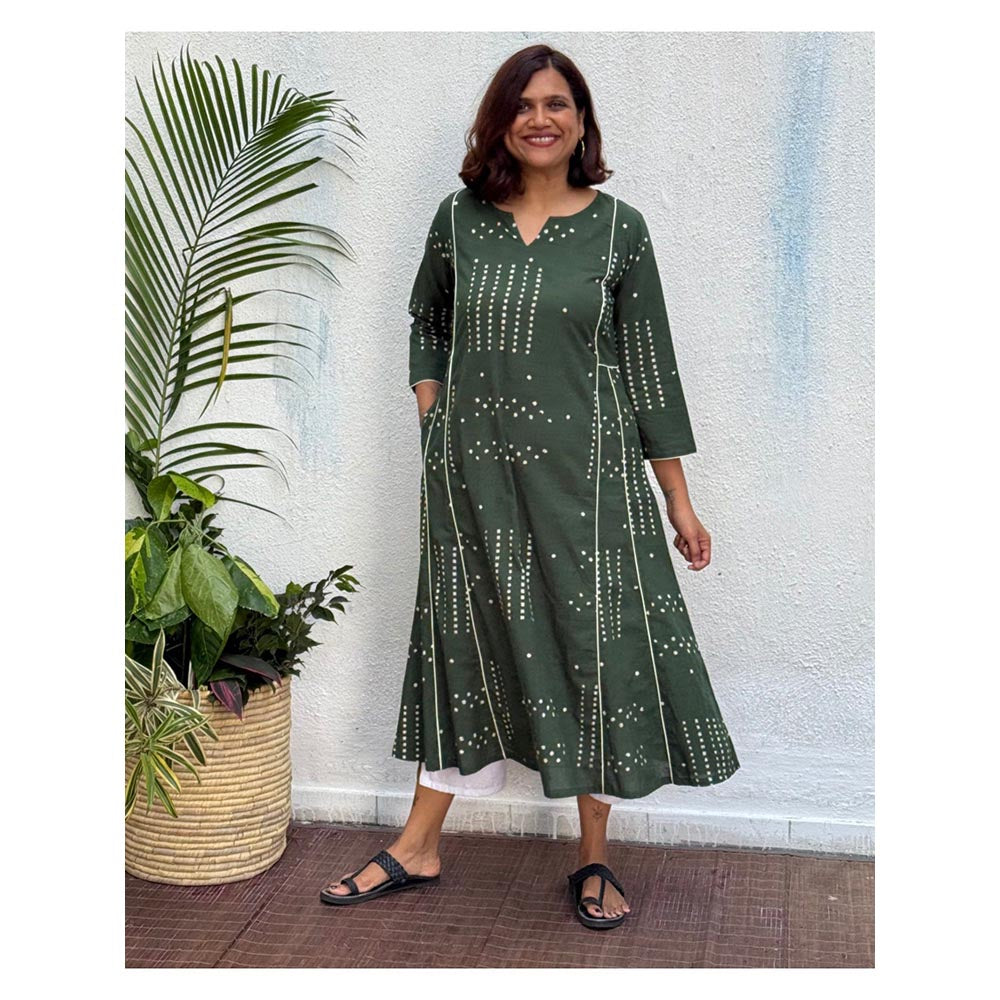 Chidiyaa Swatilekha Block Printed Cotton Kurta