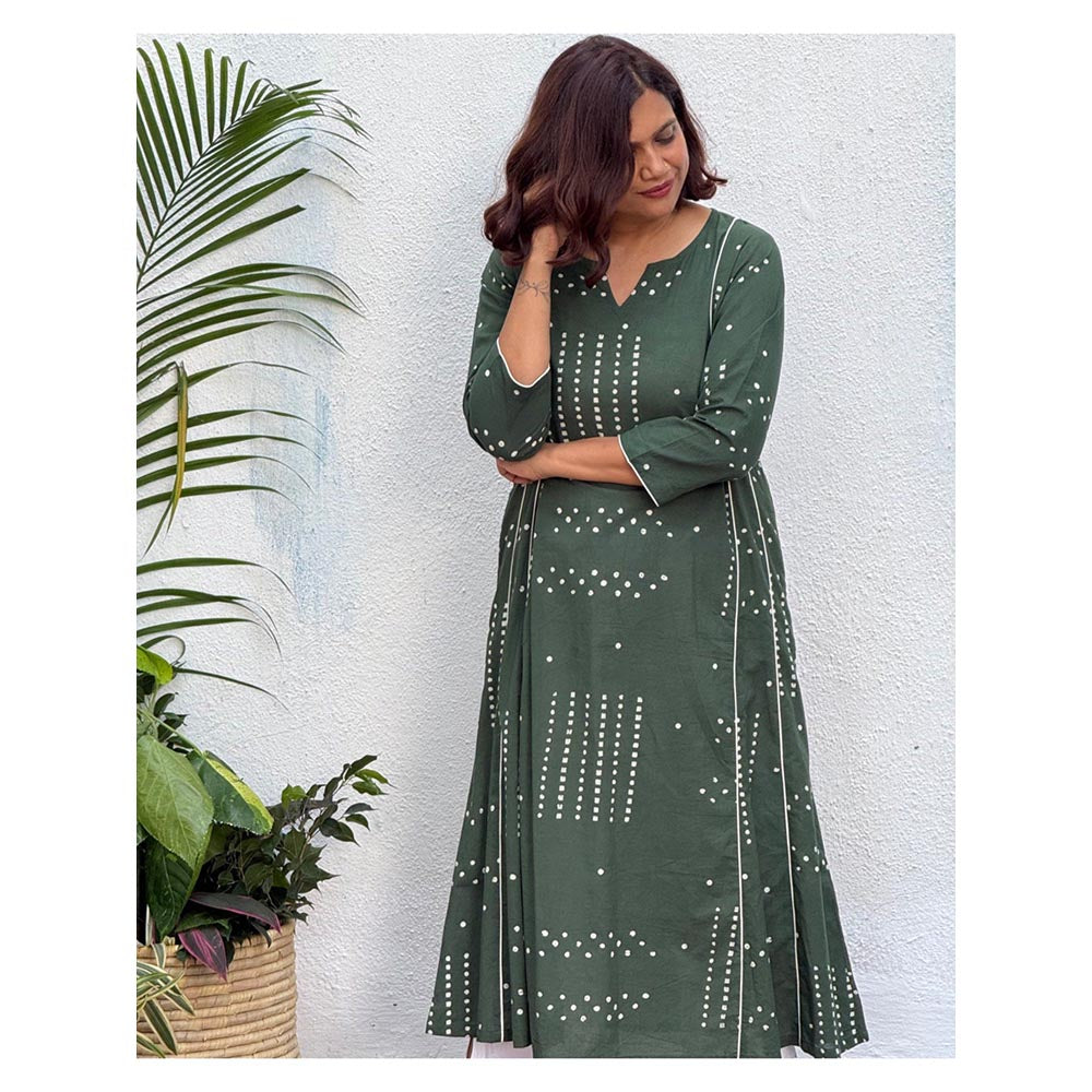 Chidiyaa Swatilekha Block Printed Cotton Kurta