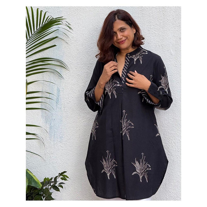 Chidiyaa Sumati Block Printed Cotton Kurta