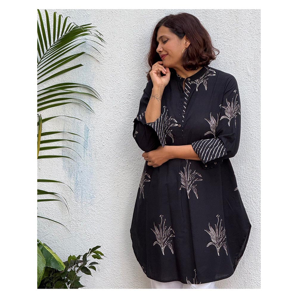 Chidiyaa Sumati Block Printed Cotton Kurta