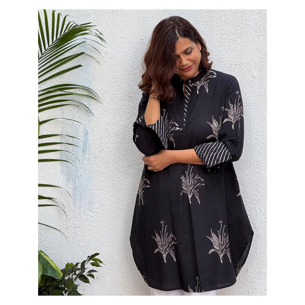 Chidiyaa Sumati Block Printed Cotton Kurta