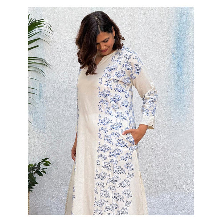 Chidiyaa Satabdi Block Printed Cotton Kurta