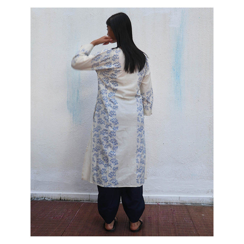 Chidiyaa Satabdi Block Printed Cotton Kurta