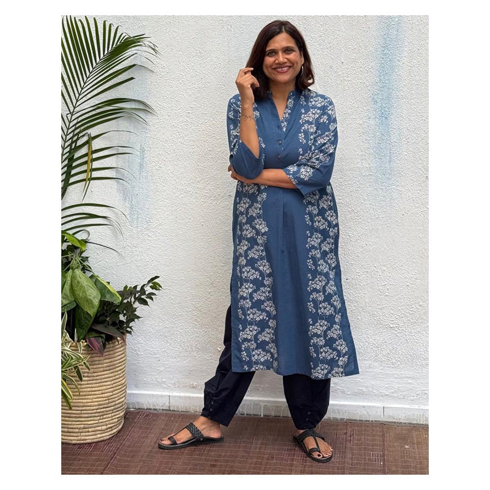 Chidiyaa Ashalata Block Printed Cotton Kurta