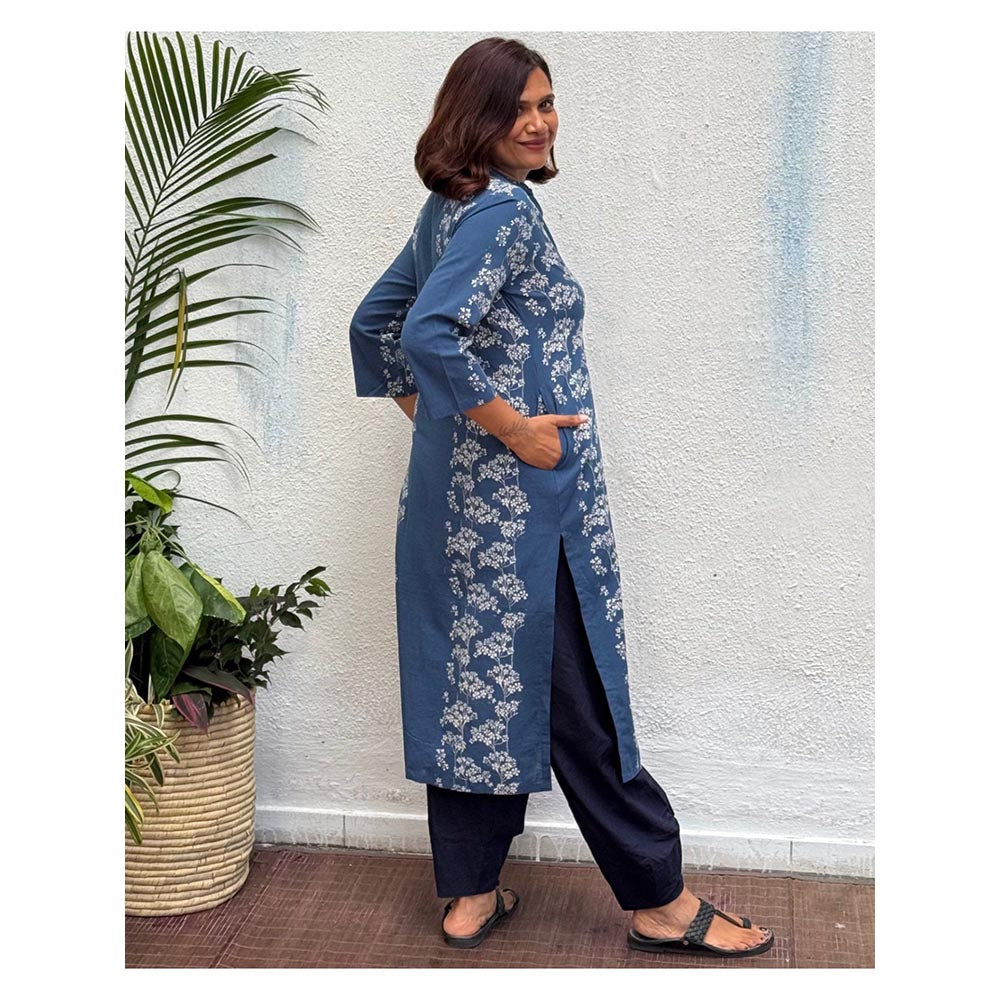 Chidiyaa Ashalata Block Printed Cotton Kurta