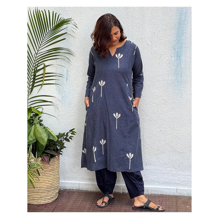 Chidiyaa Roma Block Printed Cotton Kurta