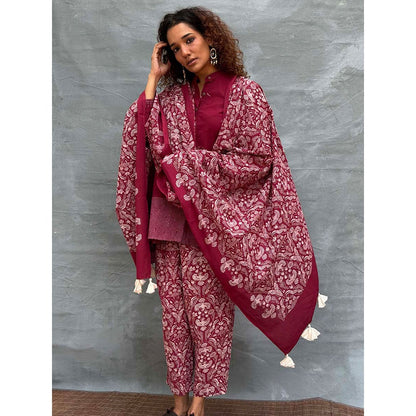 Chidiyaa Red Soil Melody Of Meadows Ed Cotton Dupatta
