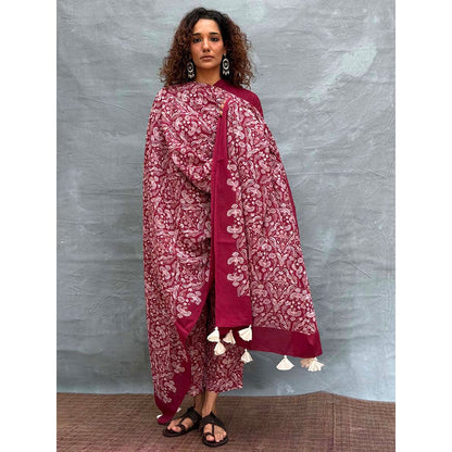 Chidiyaa Red Soil Melody Of Meadows Ed Cotton Dupatta