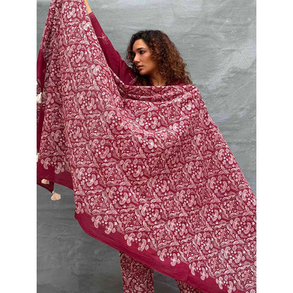 Chidiyaa Red Soil Melody Of Meadows Ed Cotton Dupatta