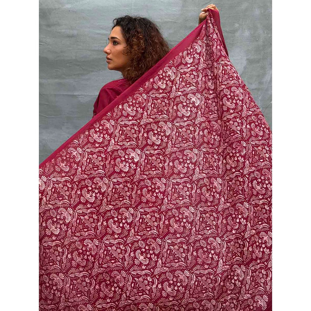 Chidiyaa Red Soil Melody Of Meadows Ed Cotton Dupatta