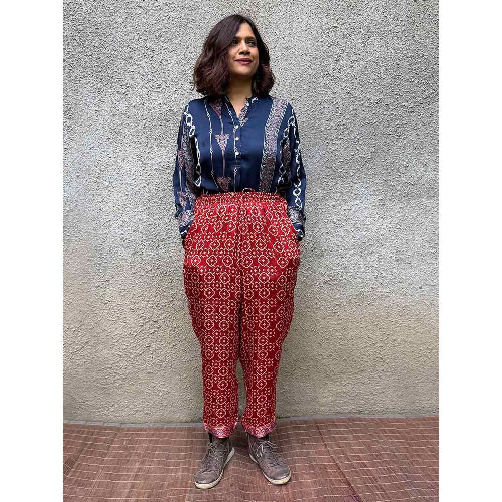 Chidiyaa Gypsy Heart Lilibet Modal Silk Pant