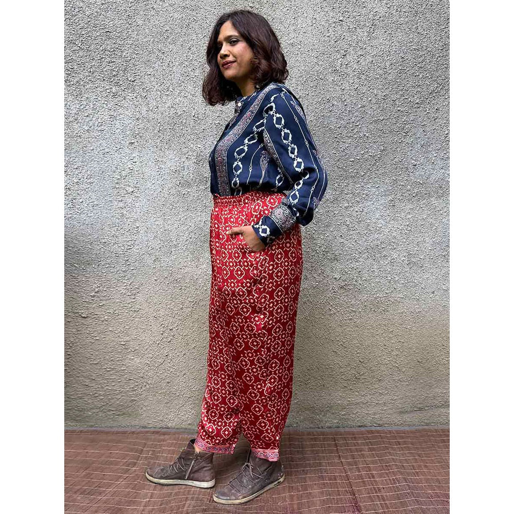 Chidiyaa Gypsy Heart Lilibet Modal Silk Pant