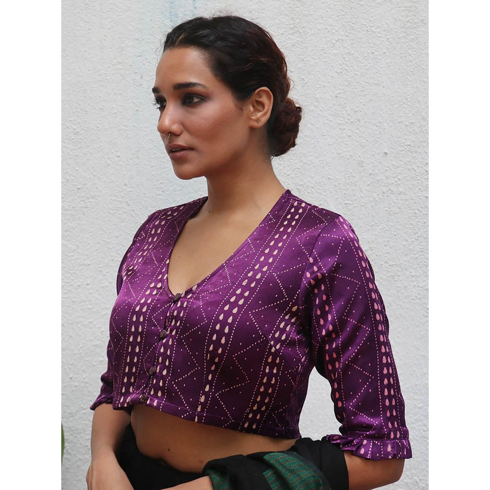 Chidiyaa Miraaj Mashru Silk Stitched Blouse