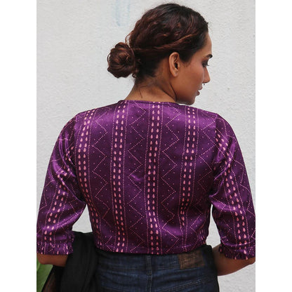 Chidiyaa Miraaj Mashru Silk Stitched Blouse