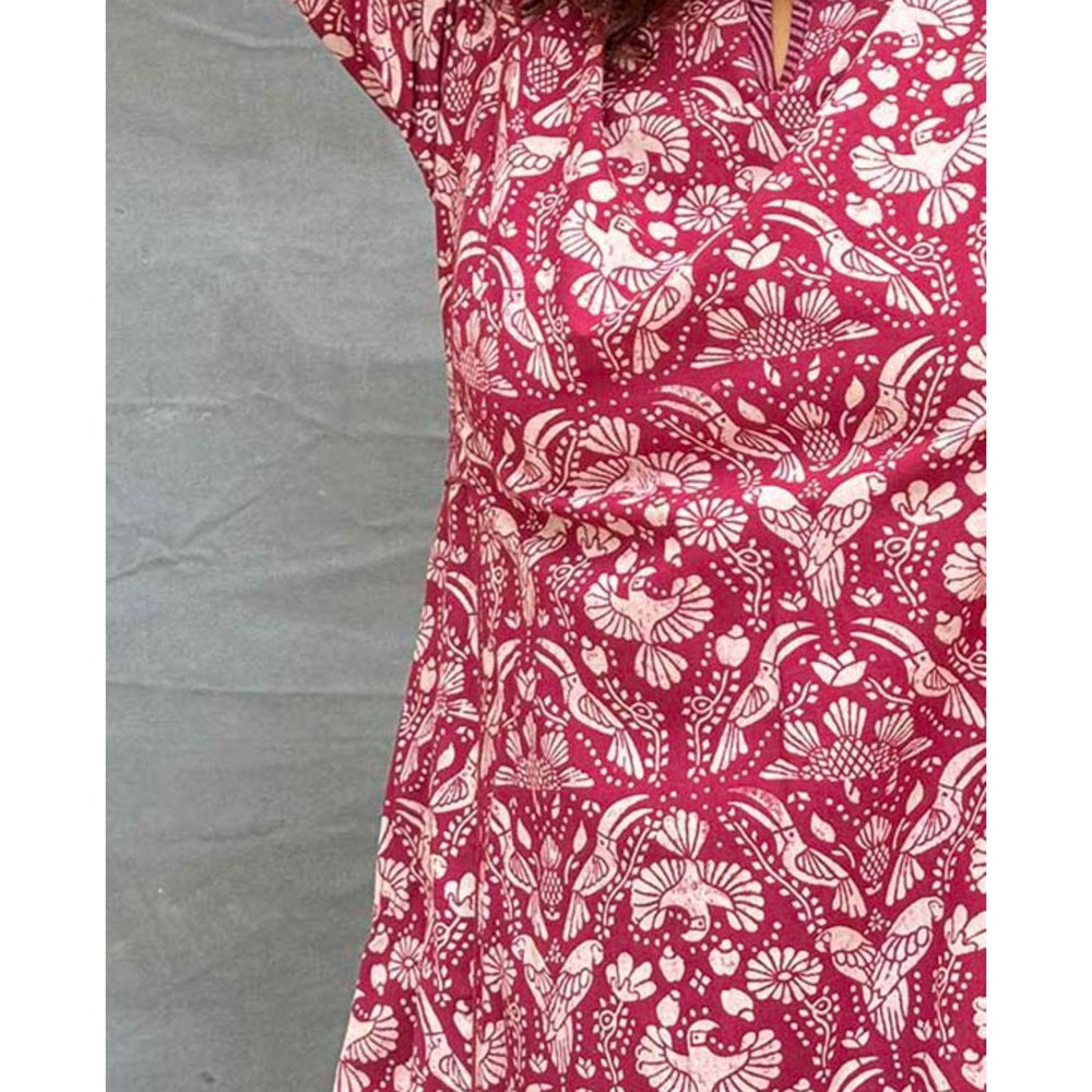 Chidiyaa Soil Night's Sigh Block Printed Cotton Kurta