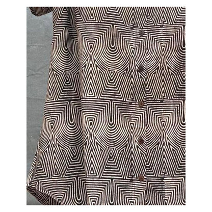 Chidiyaa Soil Amber Horizon Printed Cotton Shirt