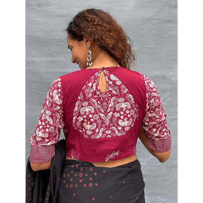Chidiyaa Soil Bloom Printed Cotton Stitched Blouse