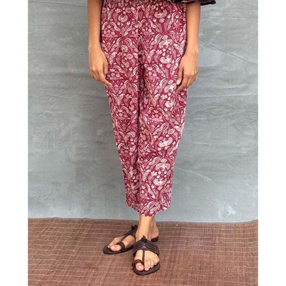 Chidiyaa Soil Cedar Skies Printed Cotton Pant