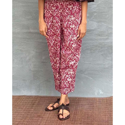 Chidiyaa Soil Cedar Skies Printed Cotton Pant