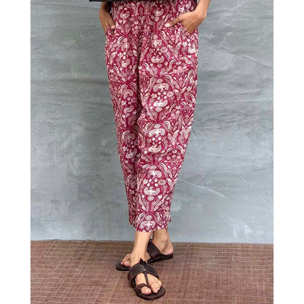 Chidiyaa Soil Cedar Skies Printed Cotton Pant