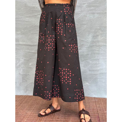 Chidiyaa Soil Firelight Glow Printed Cotton Palazzo