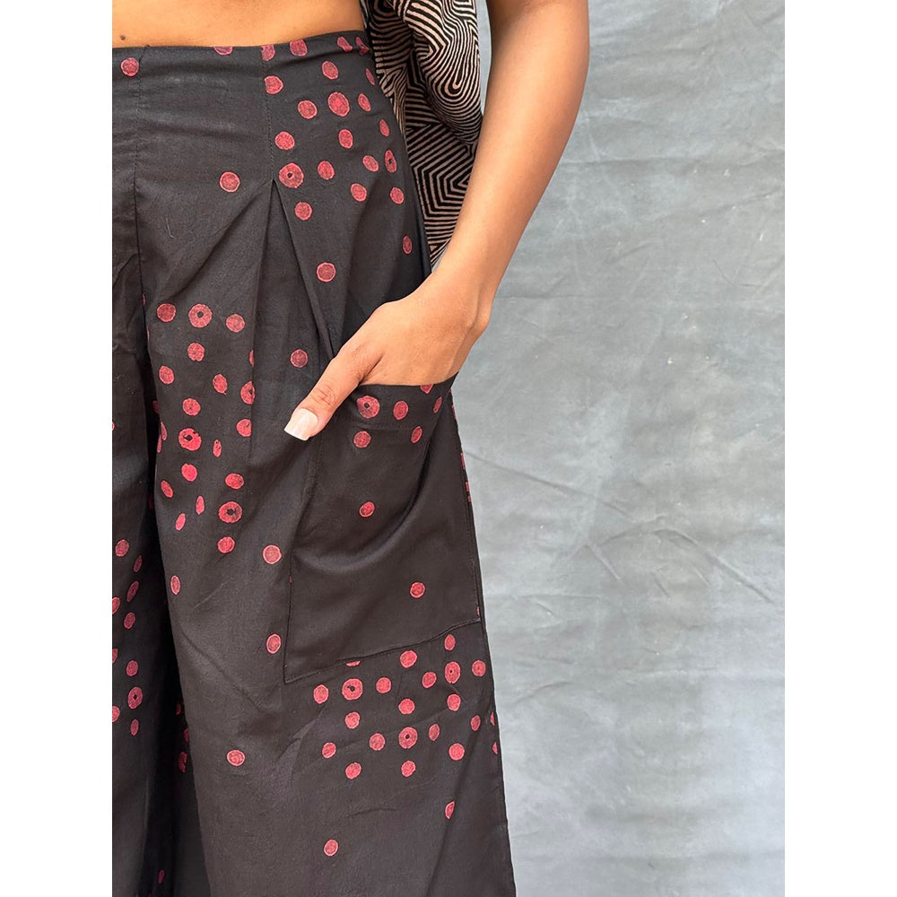 Chidiyaa Soil Firelight Glow Printed Cotton Palazzo