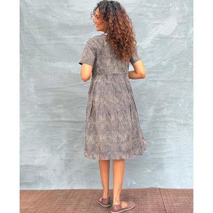 Chidiyaa Soil Threads Of Earth printed Cotton Dress